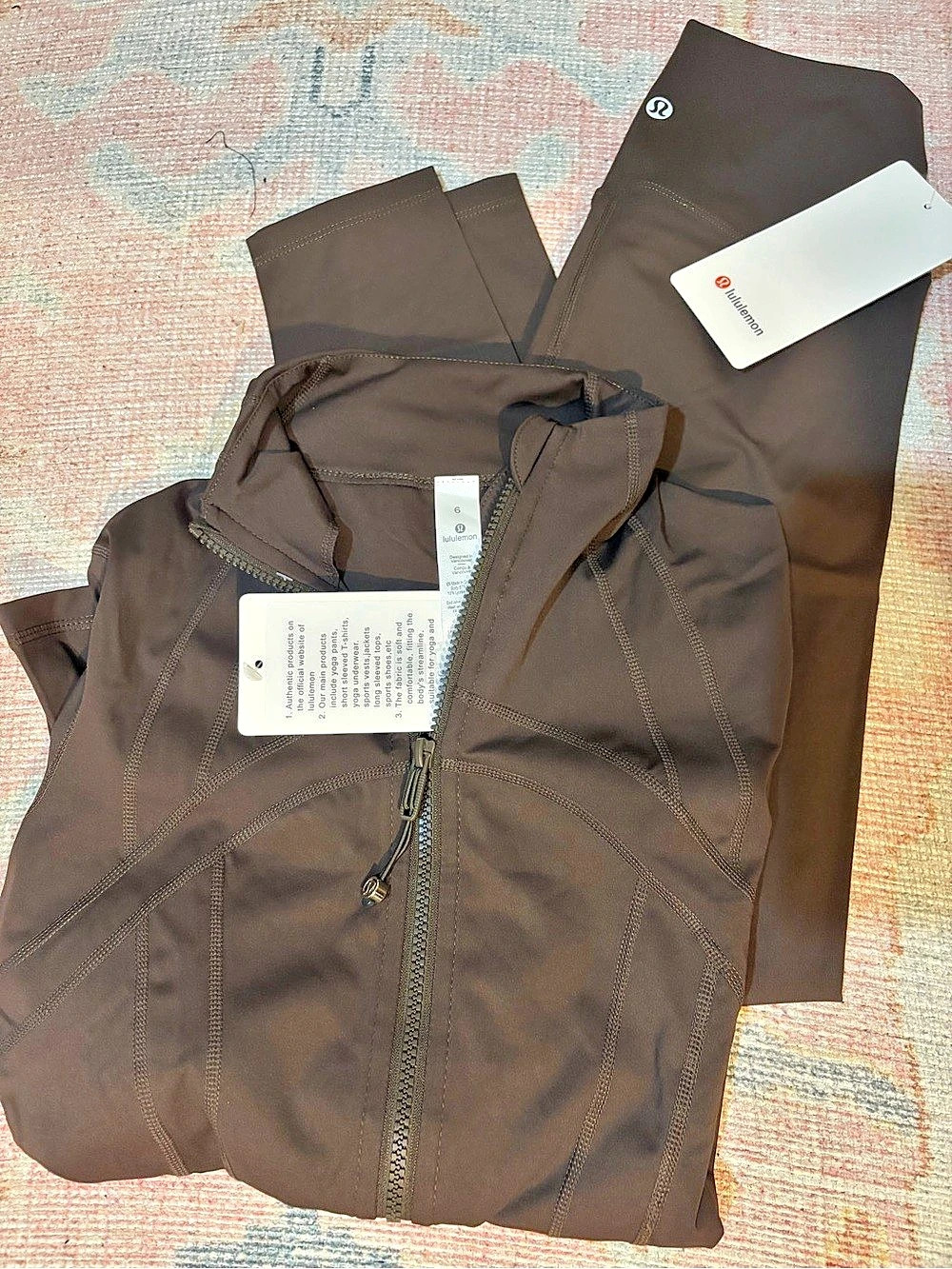 lululemon Brown Athletic Vest Size 6